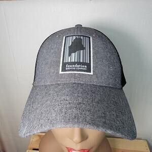 Foundation Brewing Company Grey & Black Snap Back Trucker Hat